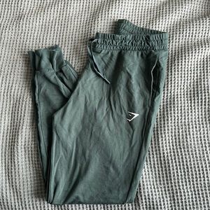 Gymshark green joggers size medium